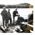 John and Millie Nelson with John Bolz on Beaverhouse Lake