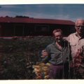 John and Millie Nelson in Millies garden 1960s