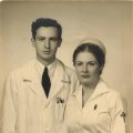 Dr. J. Arnold Bolz and Nurse Belva Bolz
