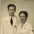 Dr. J. Arnold and Nurse Belva Bolz