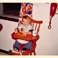 Jason - Highview Townhouses - After Christmas 1974 - gingerbread man from Bortz