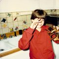 Jasons first live lobster - 1984