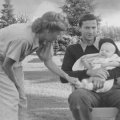 Belva, Arnold and John 5 1/2 months Crane Lake 1944
