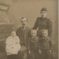 Herman and Mary Dopp 1891 with Millie, Bill and Herman