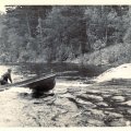 Going up Hay Rapids on the Namakan River in the 1940s