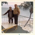 John and Millie on "Lenar" at apart 42,  Winter Colony, Lauderdale by the Sea, FL - taken by John Feltman - Feb 73