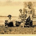 Bill and Abigail Gund and Lillian