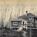 Lodge -  built 1918 and 1919 - looked like this in 1930 when John and Millie came to Crane Lake. Notice clothes lines in front
