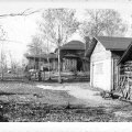 Lodge and Dining room , bunk house and wood shed - early 1940s