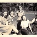 Belva Nelson, Verna Block, Millie Nelson, Goldie Nelson, Mickey Parvi - abt 1938