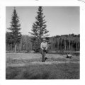 Carl Nordstrom 1977 in his garden