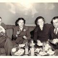 L to R John Norlund, Micky Parvi, Millie Nelson, Axel Norlund Curtis Hotel March 1946