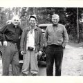 L to R John Nelson, Orrin Tucker and Ralph Campbell - Dawson Portage 1942