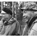 L to R John Nelson and Governor Karl Rolvaag Governors Fishing Opener 1963