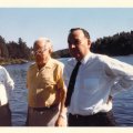 L to R Lee Van, John Nelson and Governor Pat Brown August 1965