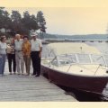 L to R Lucy Noble, Millie Nelson, John Nelson, Eleanor Curry and John Noble - Sandpoint Lake -  Aug 13, 1969