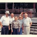 L to R John Noble, Ben Currie, Millie Nelson, Lucy Noble, John Nelson - Sandpoint Store - Aug 13, 1969