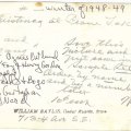 Back of Christmas 1948 picture