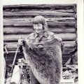 Betty Berger with pelt