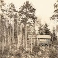 Crows Nest cabin from water