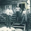 George, Shirley and Harry Maddison -  1941-  Last New cabin