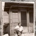Verna Block on Porch