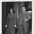 Les and Vi going to the movies before they got married -spring 1950 