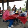 Vi with Margaret Weber - Big Maine Lake - 06 July 2013