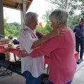 Vi with Margaret Weber - Big Maine Lake - 06 July 2013