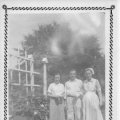 Laura (Woller) Klein, George (Bud) Klein and an unidentfied nurse
