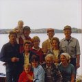 Jim, Jerry and Amanda and Brenda, Betty P next to Jim, Jo and Justin, Betty, Art, Pat, Jacque and Butch
