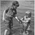 Gretchen Bolz and Kristine Bolz abt 1956