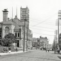 Post Office and First Street 1910