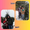 Amanda and Jeremy with Rosie 2015 and 2019