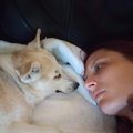 Amanda and Rosie After She was Sick