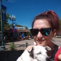 Rosie and Amanda at Cup and Cone on Last Day